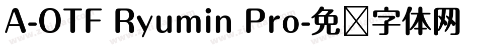 A-OTF Ryumin Pro字体转换